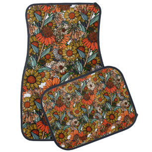 Australian Bush Wildflower Garden Car Floor Mat
