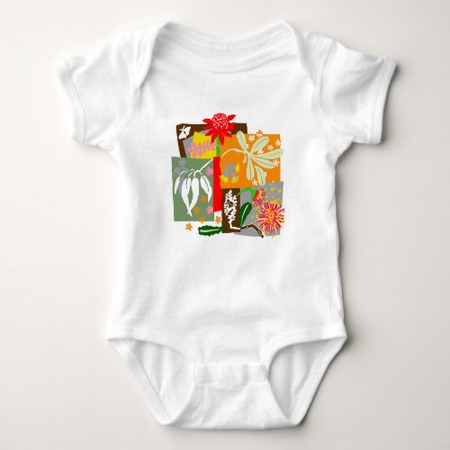 Australian BUSHLAND native flora _ Baby Bodysuit