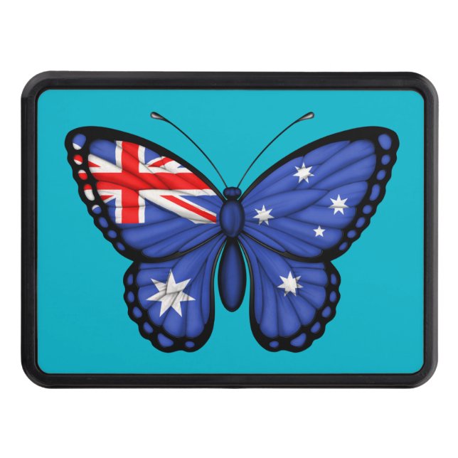 Australian Butterfly Flag Trailer Hitch Cover (Front)