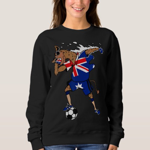 Australian Camel Australia Flag Soccer Football Pl Sweatshirt