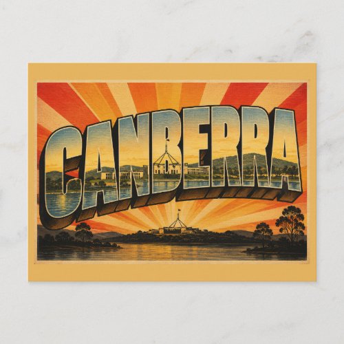 Australian Capital Territory Canberra Vintage Postcard