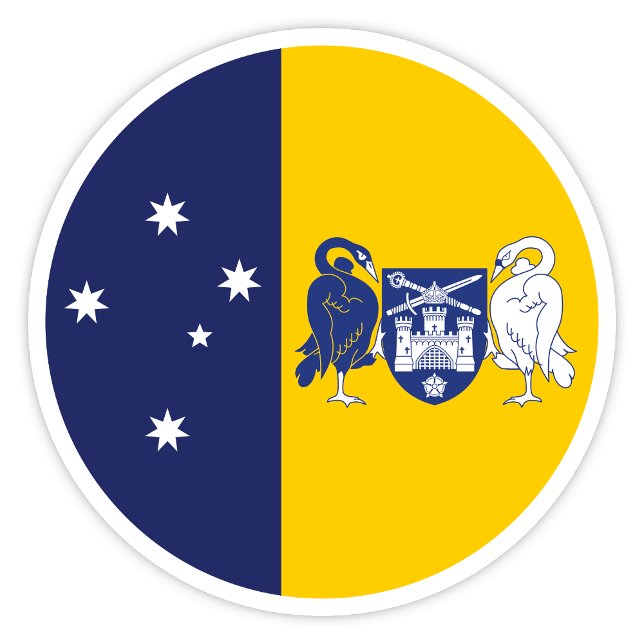 Australian Capital Territory Flag Sticker (Australian Capital Territory flag)