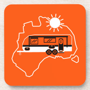 Australian Caravan Camping      Beverage Coaster