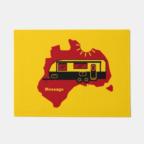 Australian Caravan Camping    Doormat