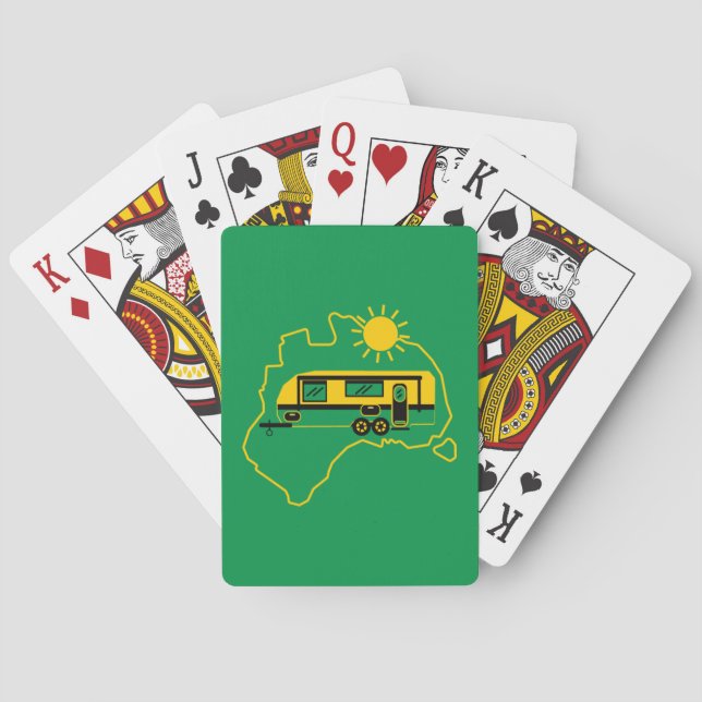 Australian Caravan Camping    Poker Cards (Back)