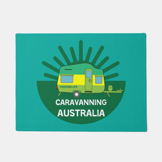 Australian Caravanning | Aussie Caravaner | Camp T Doormat (Front)