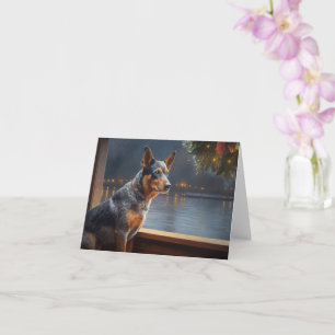 Australian Cattle Christmas Cruise Pawsome Holiday Card