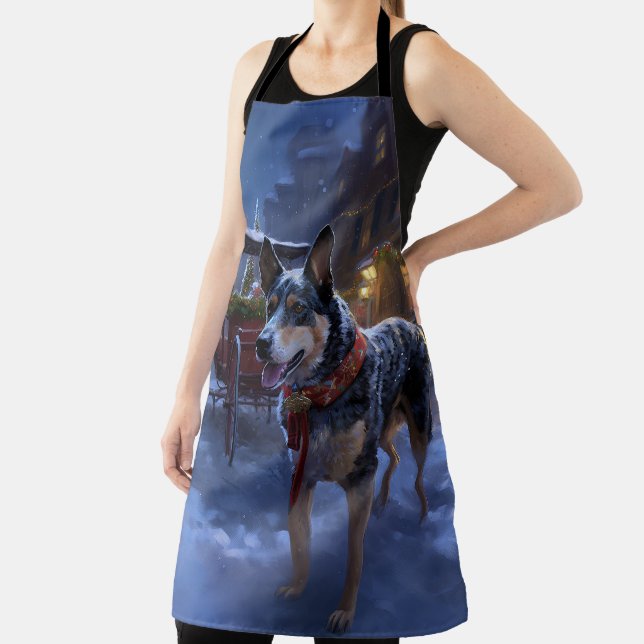 Australian Cattle Christmas Festive Season  Apron (Insitu)