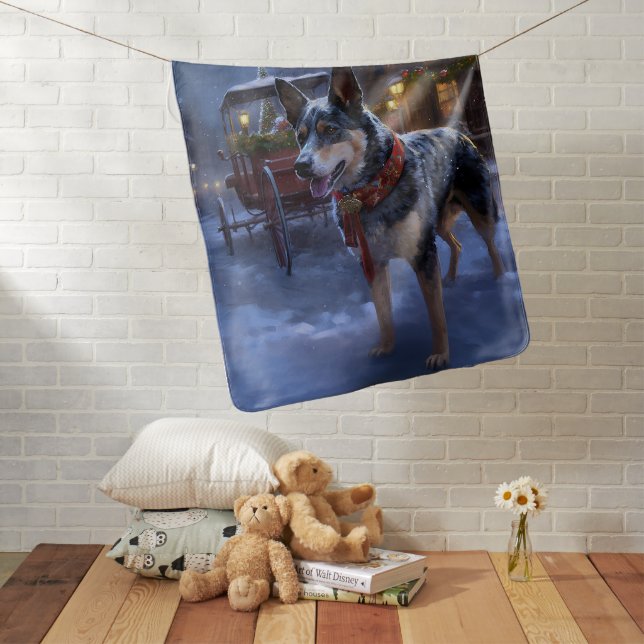 Australian Cattle Christmas Festive Season  Baby Blanket (In Situ)