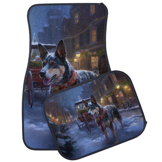 Australian Cattle Christmas Festive Season  Car Floor Mat (Set)