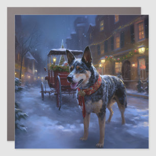 Australian Cattle Christmas Festive Season Car Magnet