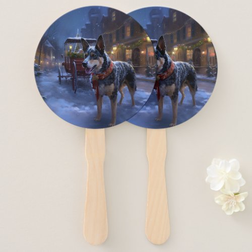 Australian Cattle Christmas Festive Season  Hand Fan