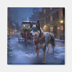 Australian Cattle Christmas Festive Season Magnet