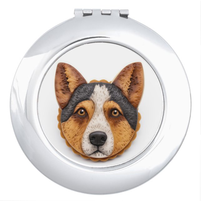 Australian Cattle Dog 3D Inspired Compact Mirror (Front)
