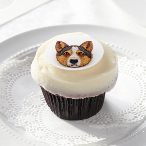 Australian Cattle Dog 3D Inspired Edible Frosting Rounds