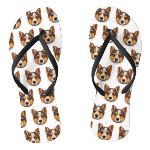 Australian Cattle Dog 3D Inspired Flip Flops