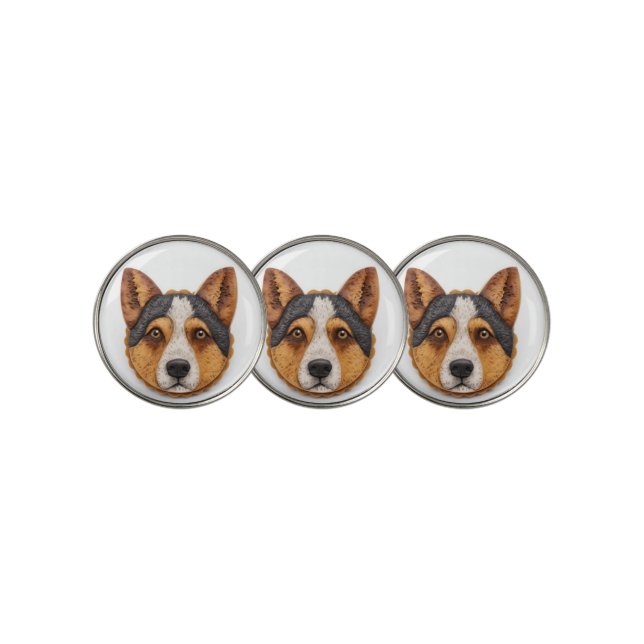 Australian Cattle Dog 3D Inspired Golf Ball Marker (3 Up)
