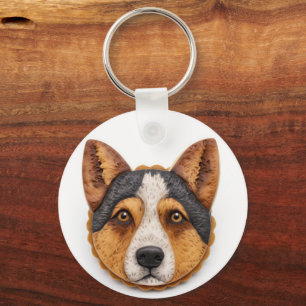 Australian Cattle Dog 3D Inspired Keychain