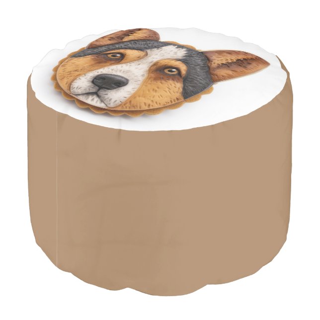 Australian Cattle Dog 3D Inspired Pouf (Angled Back)