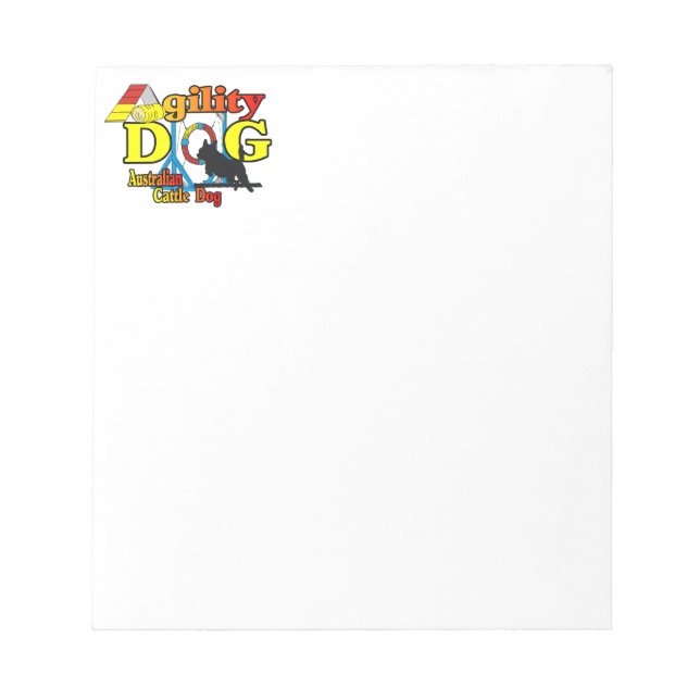 Australian Cattle Dog Agility Notepad (Front)