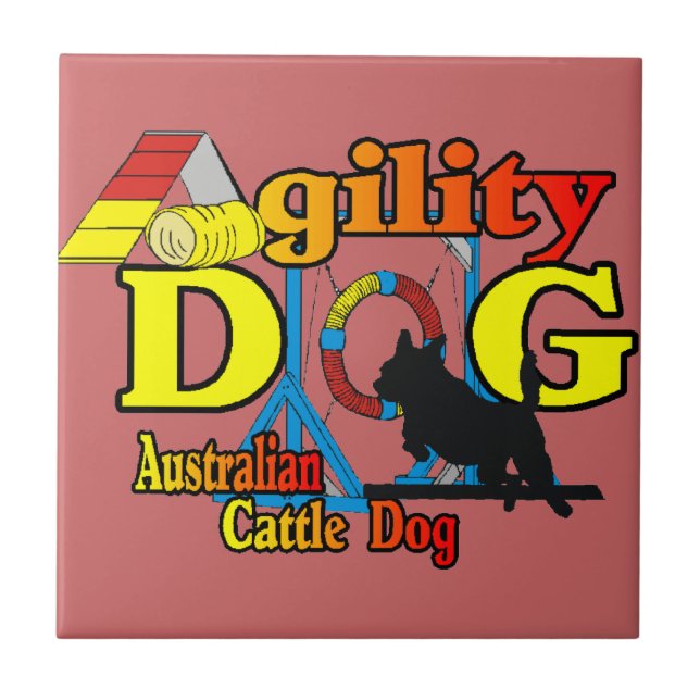Australian Cattle Dog Agility Tile (Front)