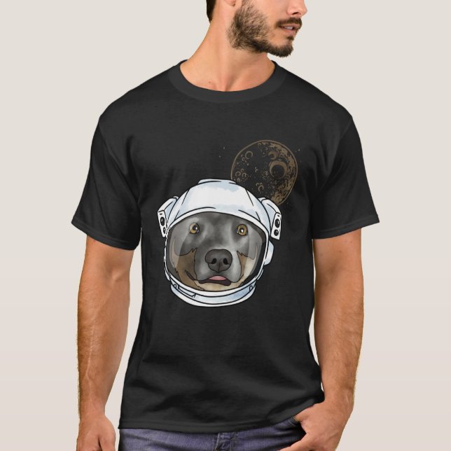 Australian Cattle Dog Astronaut Universum T-Shirt (Front)