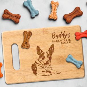 Australian Cattle Dog Barkuterie Treat Wood Engraved Cutting Board
