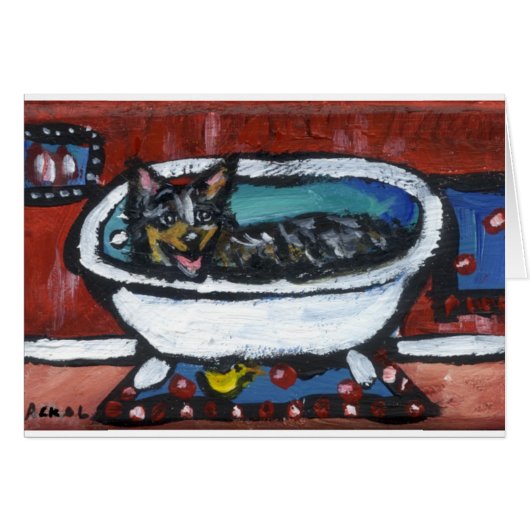 Australian Cattle Dog bath (Front Horizontal)