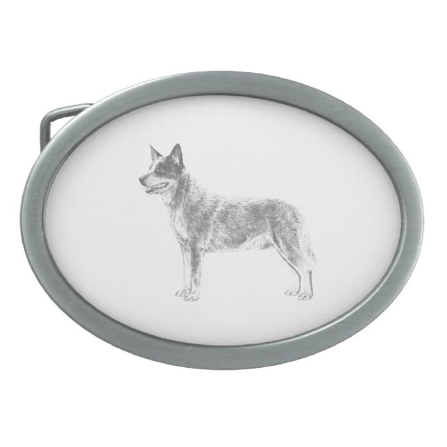 Australian Cattle Dog Belt Buckle (Front)