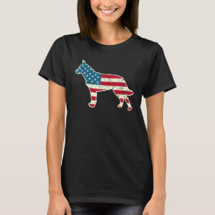 Australian Cattle Dog Blue Heeler 4th of July Amer T-Shirt