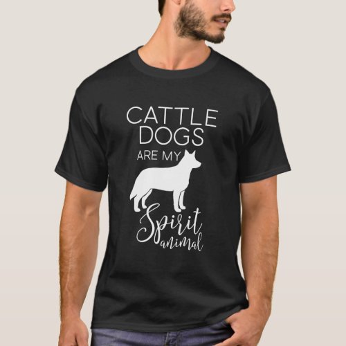 Australian Cattle Dog Blue Heeler Acd Spirit Anima T_Shirt