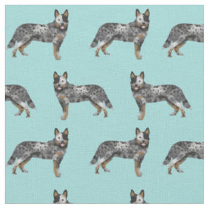 australian cattle dog blue heeler dog fabric