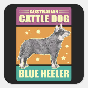 Australian Cattle Dog Blue Heeler   Dog Owner Square Sticker
