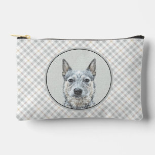 Australian Cattle Dog Blue Heeler Original Dog Art Accessory Pouch