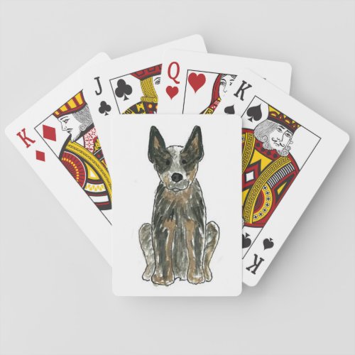 Australian Cattle Dog Blue Heeler Playing Cards