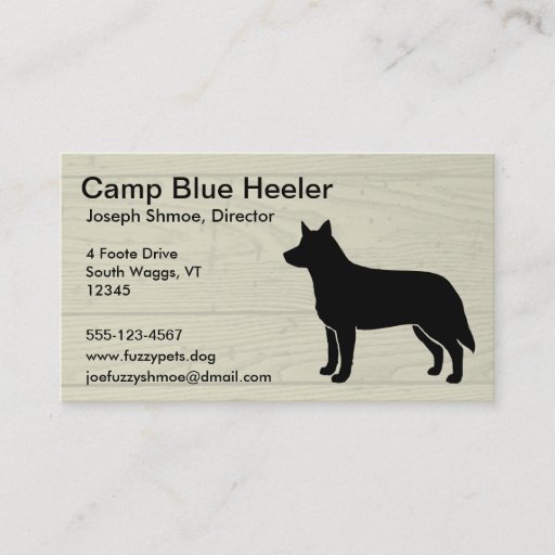 Customizable Australian Cattle Dog Business Card Templates