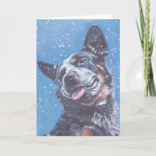 Australian Cattle Dog Christmas Card