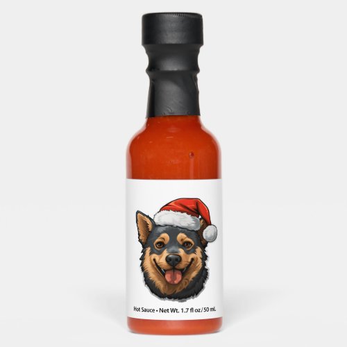 Australian Cattle Dog Christmas Design Hot Sauces