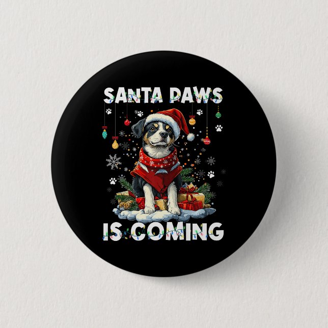 Australian Cattle Dog Christmas Tree Decorations D Button (Front)