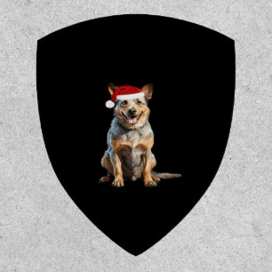 Australian Cattle Dog Christmas Tree Dog Puppy Wat Patch