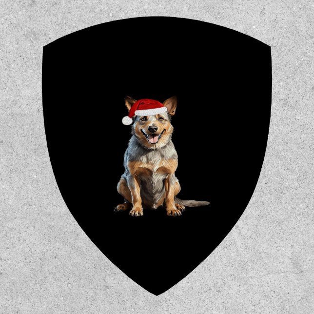 Australian Cattle Dog Christmas Tree Dog Puppy Wat Patch (Front)