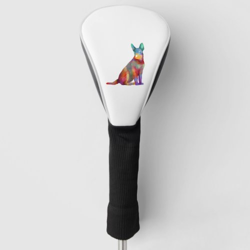 Australian Cattle Dog Colorful  Golf Head Cover