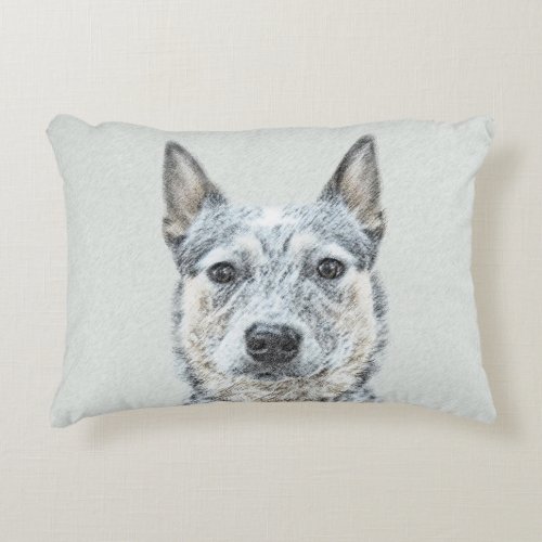 Australian Cattle Dog _ Cute Original Dog Art Accent Pillow