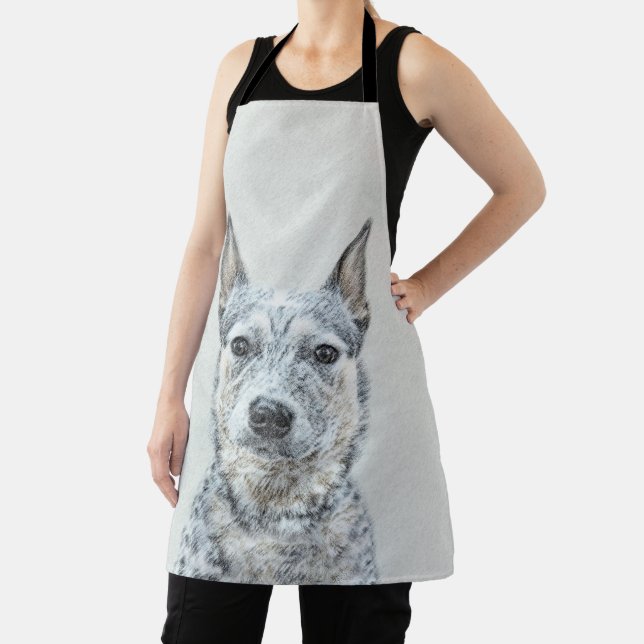 Australian Cattle Dog - Cute Original Dog Art Apron (Insitu)