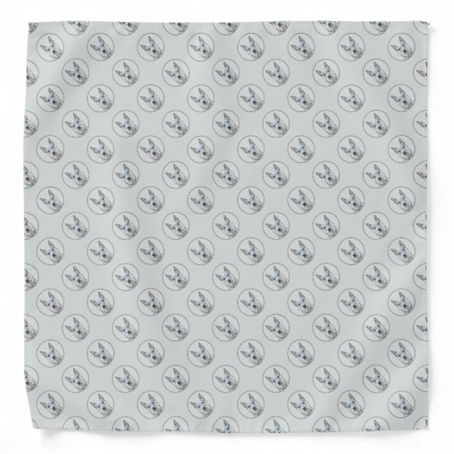 Australian Cattle Dog - Cute Original Dog Art Bandana (Front)