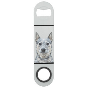 Australian Cattle Dog - Cute Original Dog Art Bar Key