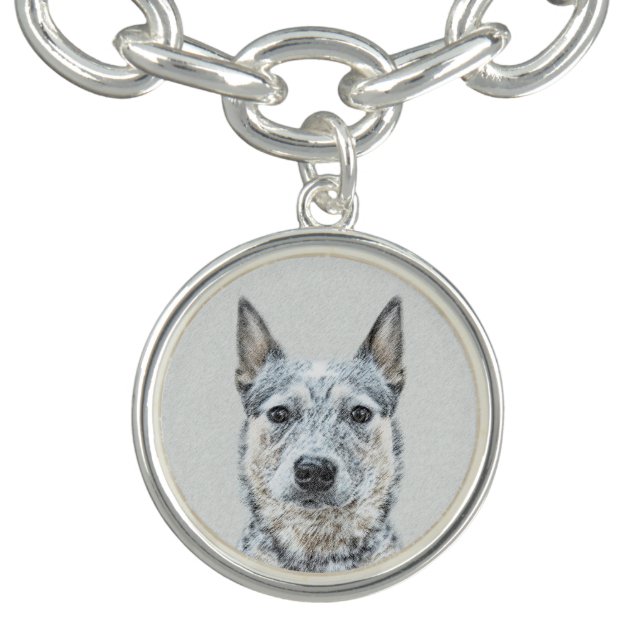 Australian Cattle Dog - Cute Original Dog Art Bracelet (Design)