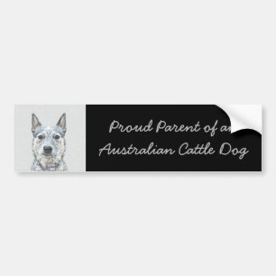 Australian Cattle Dog - Cute Original Dog Art Bumper Sticker