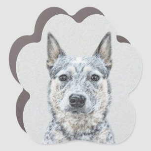 Australian Cattle Dog - Cute Original Dog Art Car Magnet
