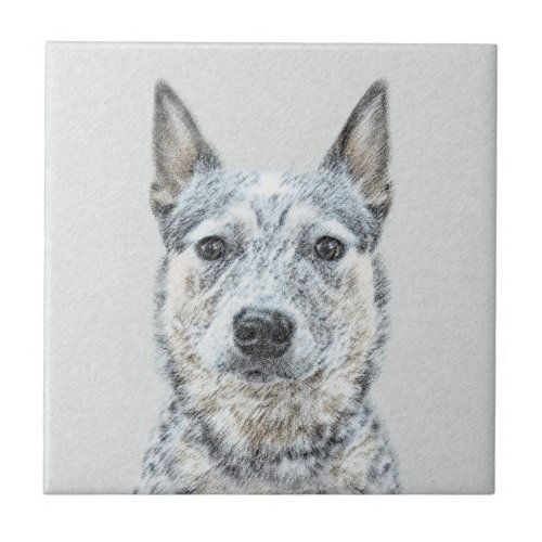 Australian Cattle Dog _ Cute Original Dog Art Ceramic Tile